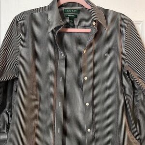 Polo by Ralph Lauren Black and White Button Down Shirt